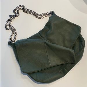 Yigal Azrouël New York green leather purse